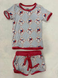 Bows & Stripes Shorts Set