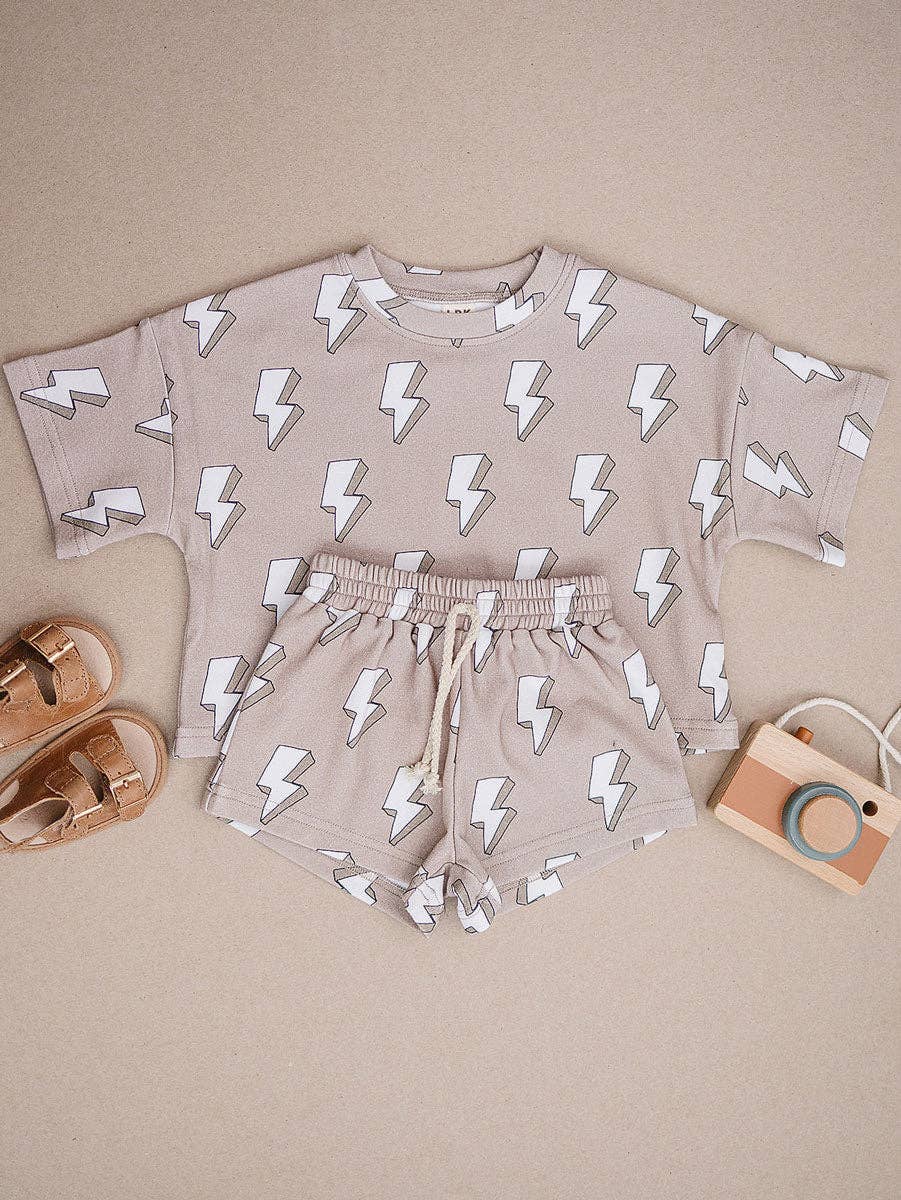 Electric Beige Shorts Set