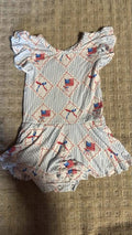 Bows & Stripes Bodysuit Twirl