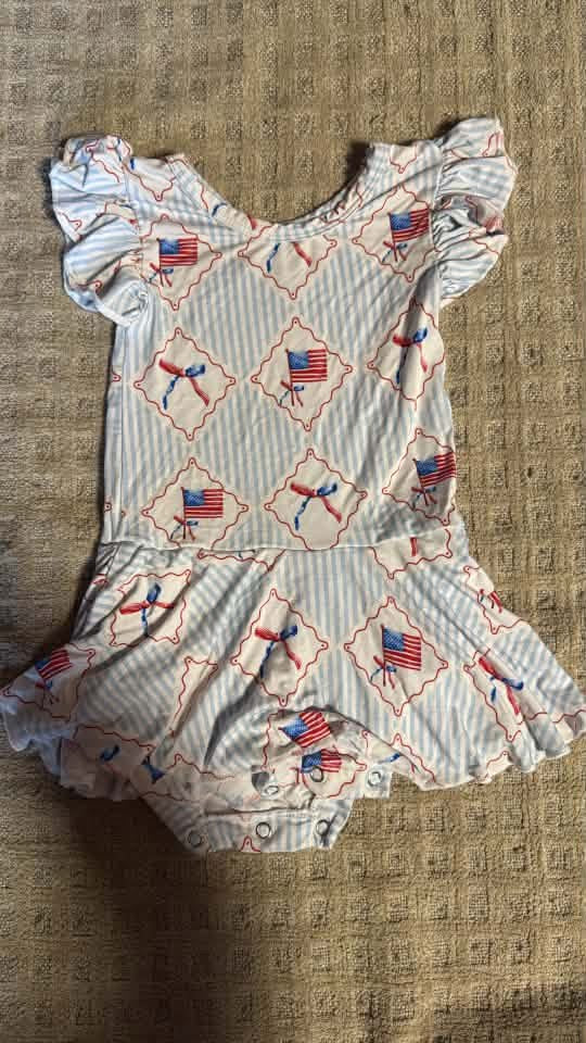 Bows & Stripes Bodysuit Twirl