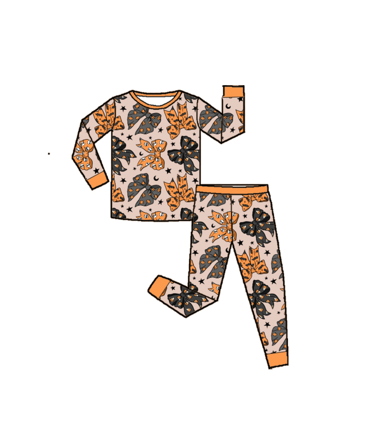 Spooky Bows 2pc Set