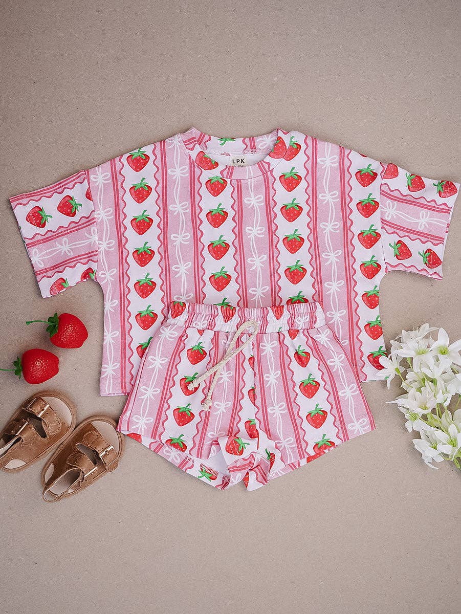 Strawberry Shorts Set
